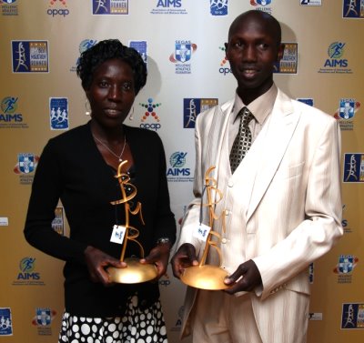 Wilson Kipsang and Edna Kiplagat