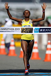 Aberu Kebede wins Tokyo Marathon